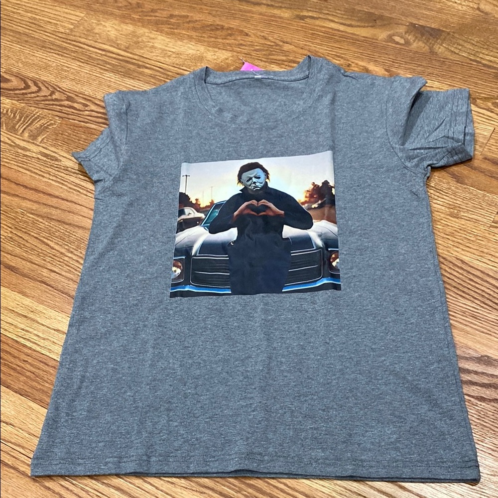 Gray Graphic T-Shirt